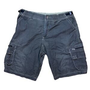 Kuhl Shorts Mens Size XL Gray Hiking Cargo Outdoor Long 12" Inseam Zip Pockets